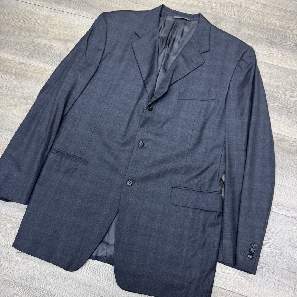 Canali Proposta Super 120s Blazer 100% Wool‎ Men's Sz 54L Gray